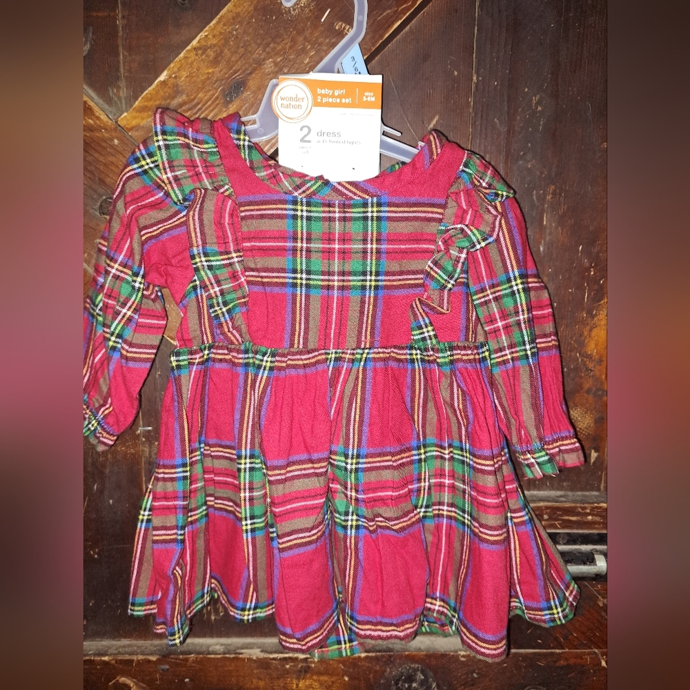 Wonder Nation plaid dress 3 to 6 months🎄